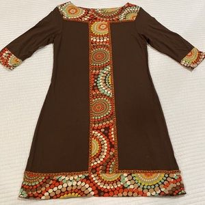Joyous & Free Brown Tunic Fall Dress